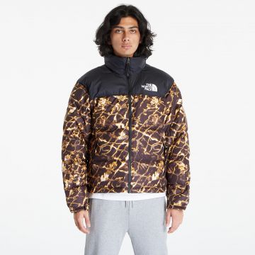 Jacheta The North Face M 1996 Retro Nuptse Jacket Coal Brown Wtrdstp/ TNF Black