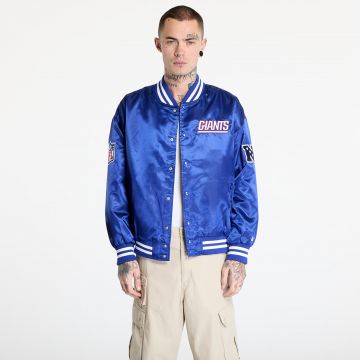 Bomber New Era New York Giants NFL Satin Bomber Jacket UNISEX Calming Blue/ White