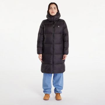 Jacheta Calvin Klein Jeans Down Long Puffer Jacket Black