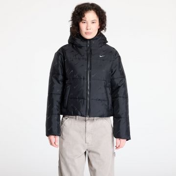 Jacheta Nike Sportswear Classic Women's Loose Therma-FIT Puffer Jacket Black/ White