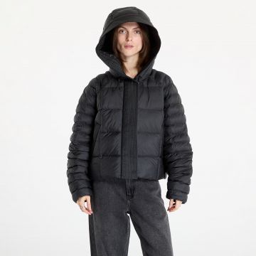 Jacheta Nike Sportswear Swoosh Puffer PrimaLoft® Therma-FIT Oversized Hooded Jacket Black/ White