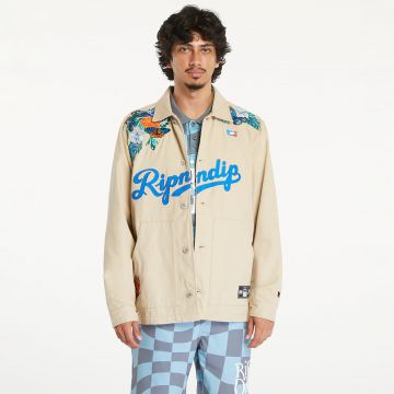 Jacheta RIPNDIP Los Ripndip Twill Coaches Jacket Khaki