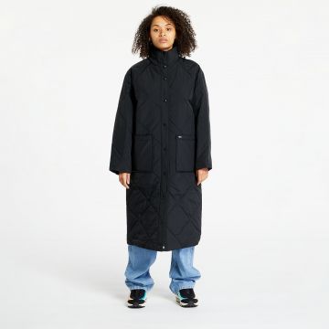 Jacheta Tommy Jeans Diamond Quilt Coat Black