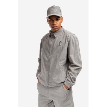 Billionaire Boys Club geacă din velur Corduroy Harrington Jacket culoarea gri, de tranziție B22204-GREY