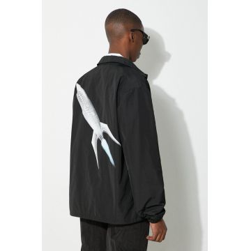 Billionaire Boys Club geaca Rocket Coach Jacket barbati, culoarea negru, de tranzitie, B24108