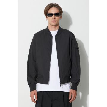 Neil Barett geacă bomber SKINNY BOMBER SHIRT bărbați, culoarea negru, de tranziție, PBCS002.V014.01