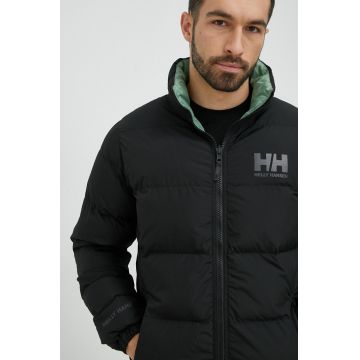 Helly Hansen geacă reversibilă barbati, culoarea negru, de iarna