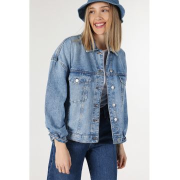 Jacheta supradimensionata de denim