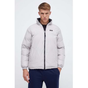 Helly Hansen geacă cu două fețe YU 23 REVERSIBLE PUFFER bărbați, culoarea negru, de iarnă 54060