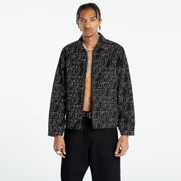 Jacheta RIPNDIP Fuckin Fuck Quilted Work Jacket Black