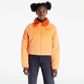 Jacheta Nike Air Therma-FIT Women's Corduroy Winter Jacket Orange Trance/ Mantra Orange