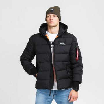 Jacheta Alpha Industries Hooded Puffer Alpha FD Black