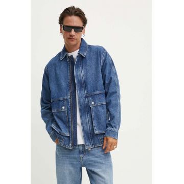 Karl Lagerfeld Jeans geaca jeans barbati, de tranzitie, 245D1401