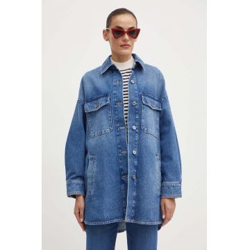 Weekend Max Mara geaca jeans femei, de tranzitie, oversize, 2425086051600