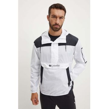 Columbia geaca Challenger Windbreaker barbati, culoarea alb, de tranzitie, 2091001