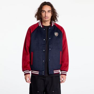 Bomber Tommy Jeans Wool Blend Crest Bomber Dark Night Navy/ Regatta Red