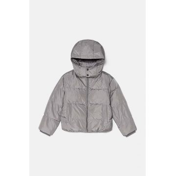 Emporio Armani geaca de puf pentru copii culoarea gri, 6D4BJ8 1NTDZ