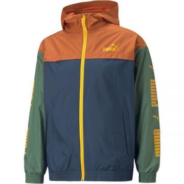 Geaca barbati Puma Colourblock Hooded Windbreaker Warm Chest 67085664, XL, Multicolor