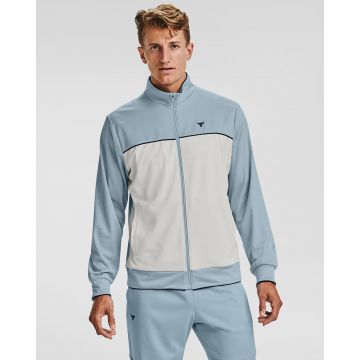 Jacheta Under Armour Project Rock Knit Track Jacket Blue