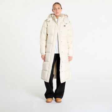 Jacheta Tommy Jeans Alaska Long Puffer Jacket Beige