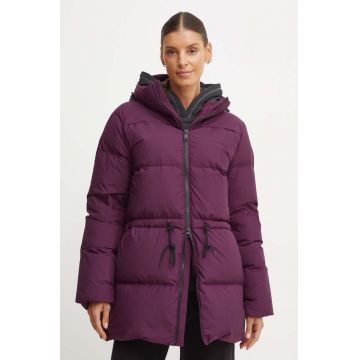 Jack Wolfskin geaca de puf Kirschallee femei, culoarea violet, de iarna, A60213