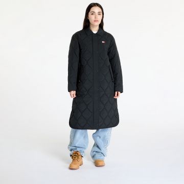 Jacheta Tommy Jeans Onion Quilt Coat Jacket Black