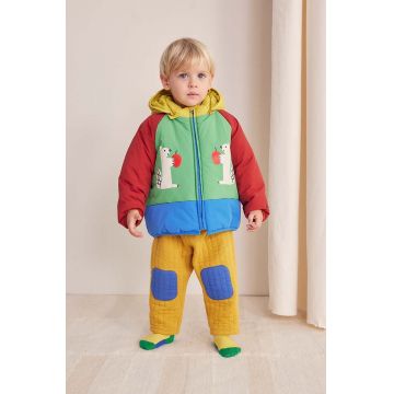 Bobo Choses geaca bebe Hungry Squirrel culoarea verde, 224AB096