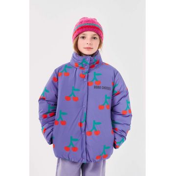 Bobo Choses geaca copii Cherry culoarea violet, 224AC133