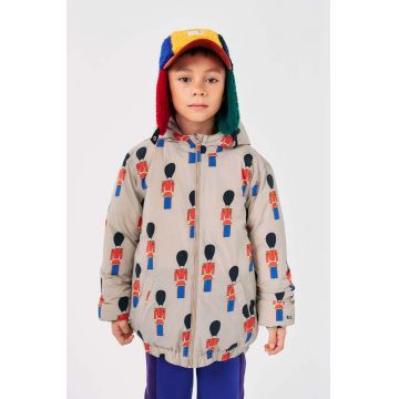 Bobo Choses geaca copii Little Tin Soldier culoarea bej, 224AC135