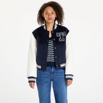 Jacheta Tommy Jeans Letterman Jacket Blue