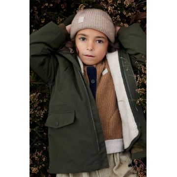 Liewood geaca copii Timber 2 in 1 Jacket culoarea verde, LW19438