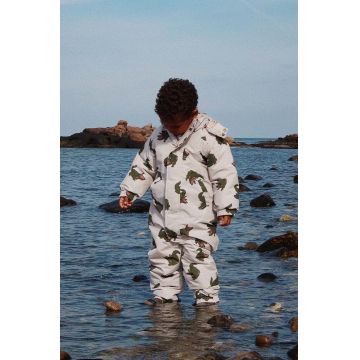 Konges Sløjd salopete de iarna pentru copii NOHR SNOWSUIT PRINT culoarea bej, KS101277