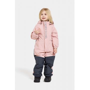 Didriksons salopete de iarna pentru copii TALVI KIDS COVER culoarea roz, 505362