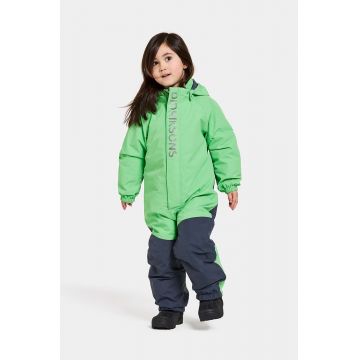 Didriksons salopete de iarna pentru copii TALVI KIDS COVER culoarea verde, 505362