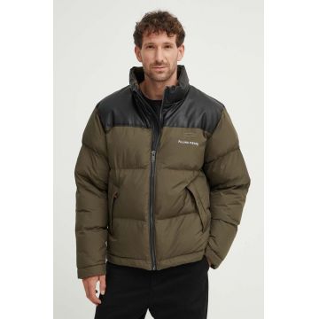 Filling Pieces geacă Puffer Jacket bărbați, culoarea verde, de iarnă, 78616961300