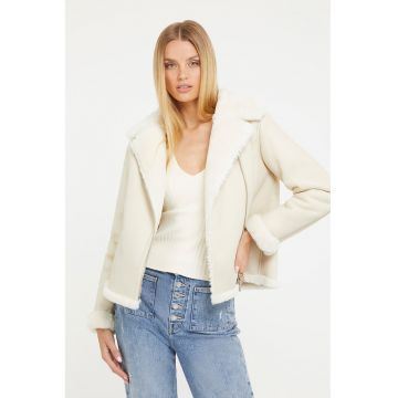 Jacheta de blana shearling sintetica